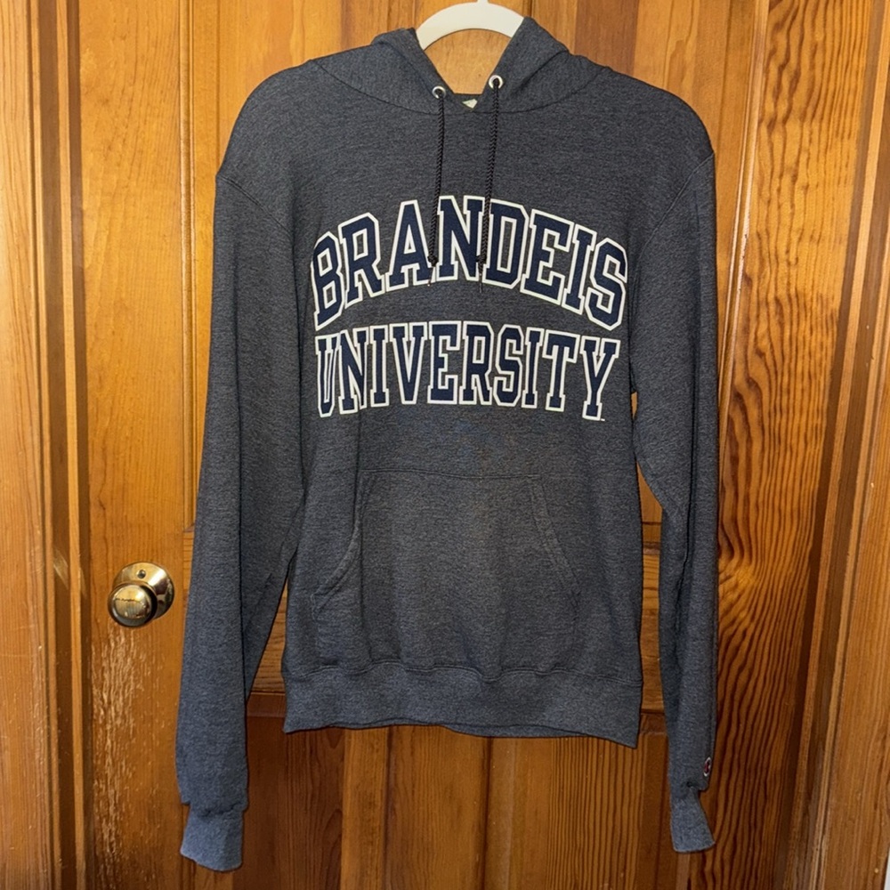 2/$50 ๐ EUC Champion Brandeis University Grey Hoodie Sweatshirt, Size XS